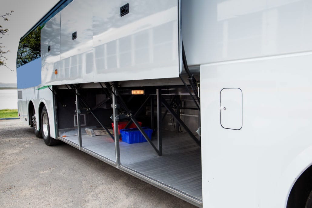 Long Island Coach Bus - Charter Bus Underbelly Storage